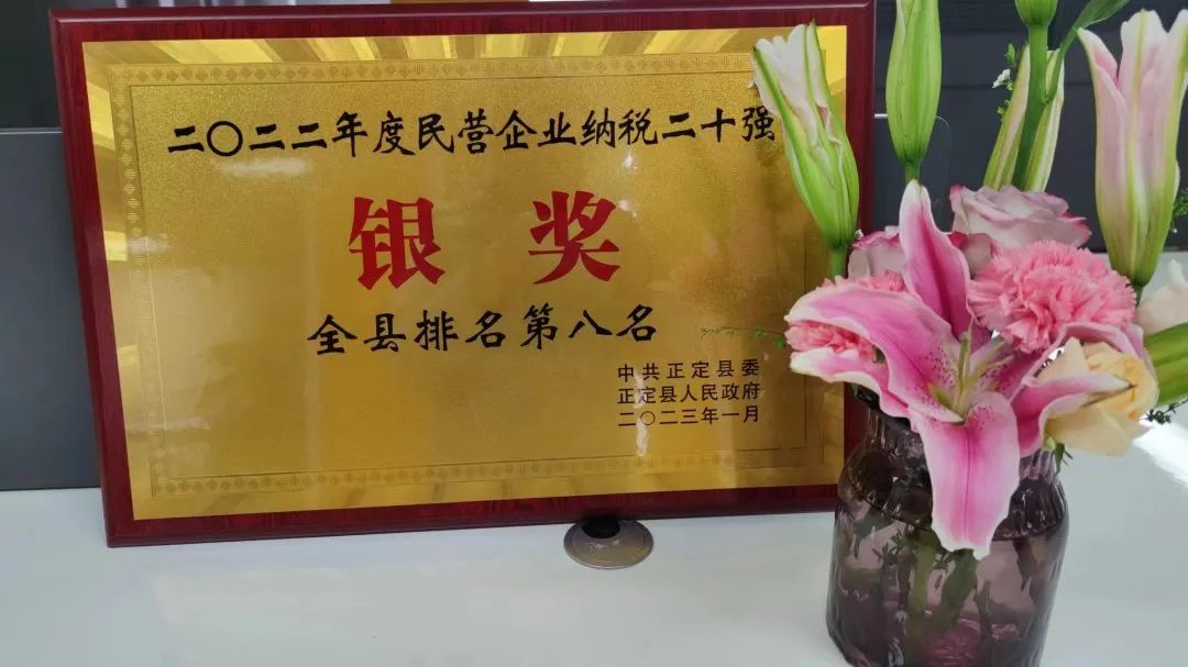 榮譽 | 常宏裝飾榮獲正定縣2022年度民營企業(yè)納稅二十強銀獎